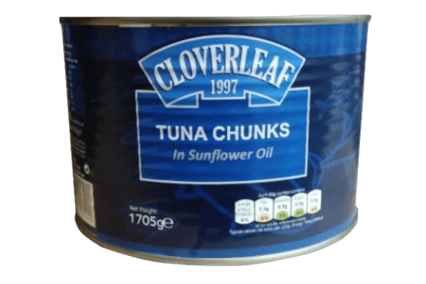 CLOVERLEAF TUNA CHUNKS IN SUNFLOWER OIL 1.7 KG (1 IN A BOX)