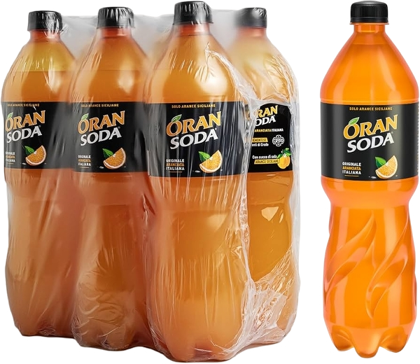 ORANSODA DRINK ORANGE PET 1 LT (6 in a box)