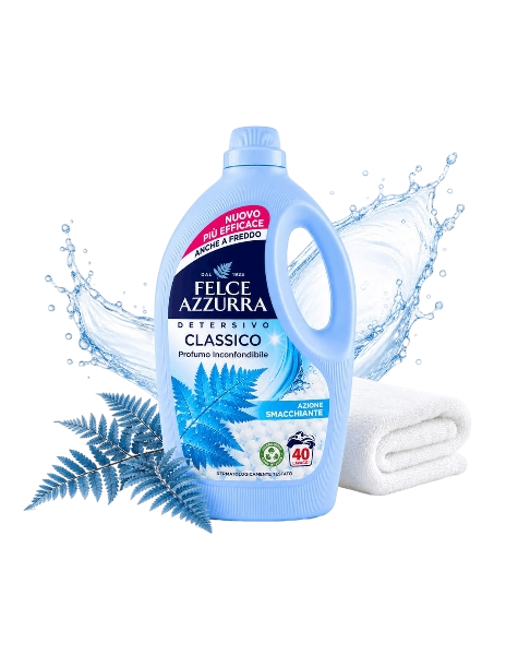 FELCE AZZURRA LAUNDRY DETERGENT CLASSIC 40 WASHES 1.59 LT (6 in a box)