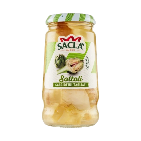 SACLA' SOTTOLI' ARTICHOKES CUTS IN OIL 285 GR (12 in a box)