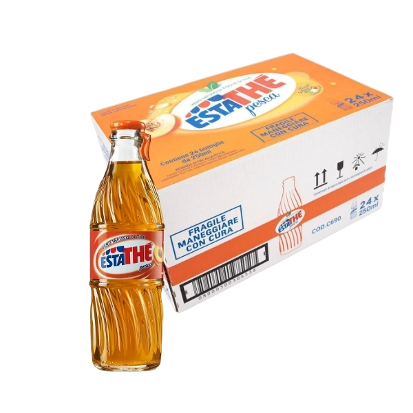 ESTATHE' TEA PEACH GLASS 250 ML (24 IN A BOX)