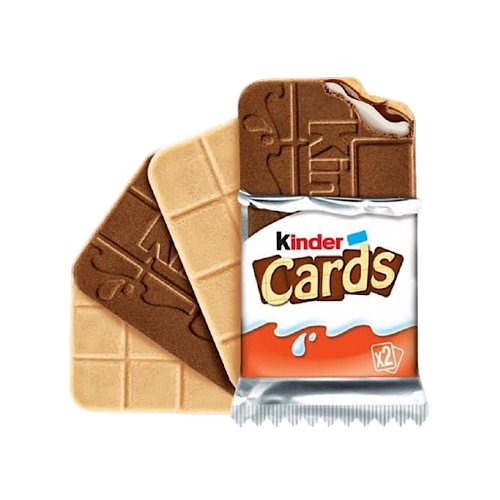 KINDER CARDS WAFER 5 PCS X2 128 GR (20 in a box)