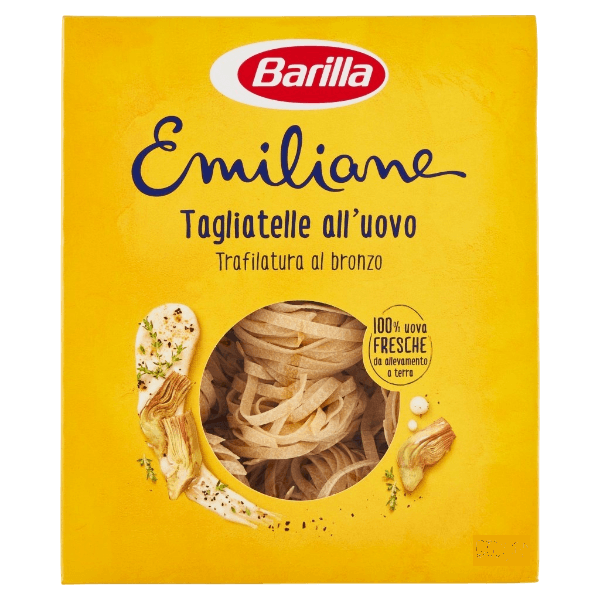 BARILLA PASTA ALL'UOVO EMILIANE TAGLIATELLE 500 GR (12 IN A BOX)