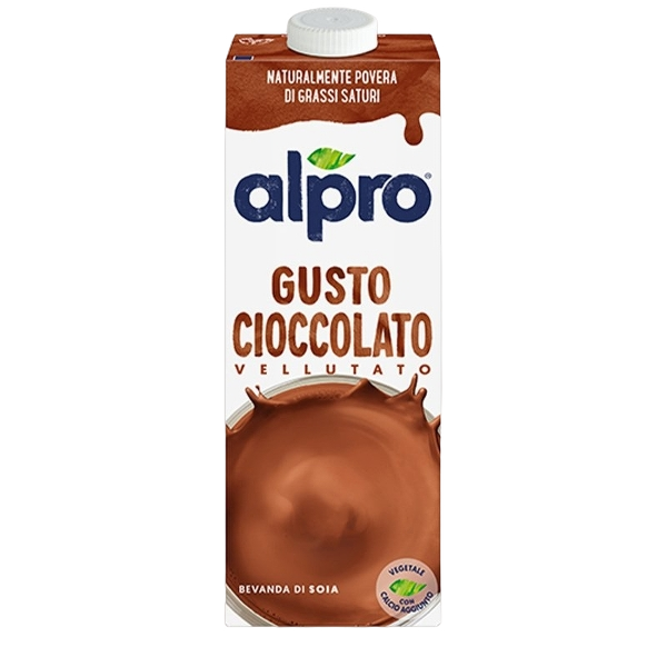 ALPRO DRINK SOY MILK CHOCOLATE VELLUTATO BRICK 1 LT (8 in a box)