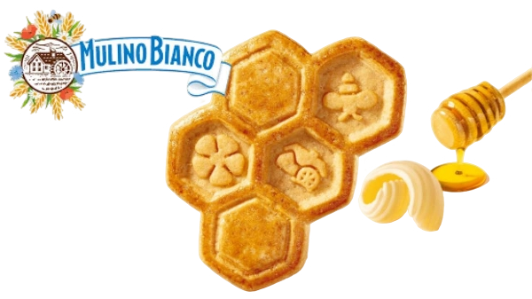 MULINO BIANCO BISCOTTI ALVEARI SALTED BUTTER AND HONEY 600 GR (12 in a box)