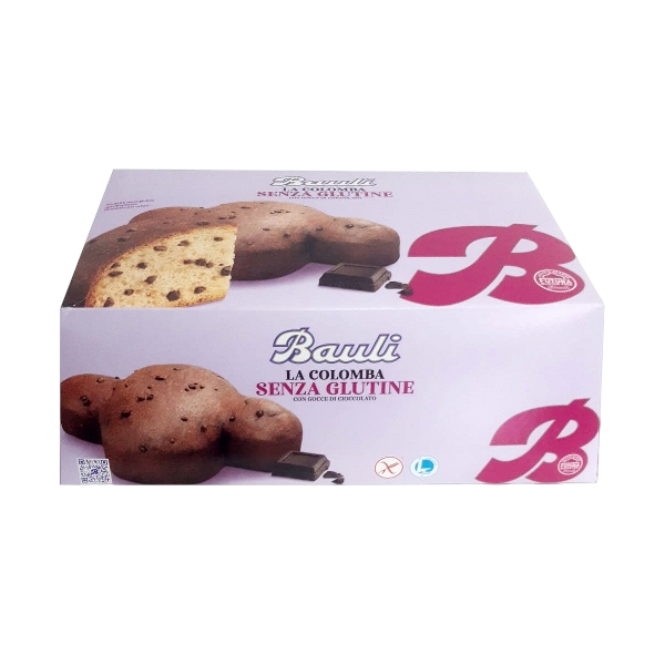 BAULI COLOMBA DROPS OF CHOCOLATE GLUTEN FREE 450 GR (8 in a box)