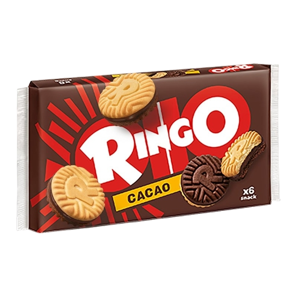 PAVESI RINGO BISCOTTI COCOA FAMILY X6 330 GR (12 in a box)