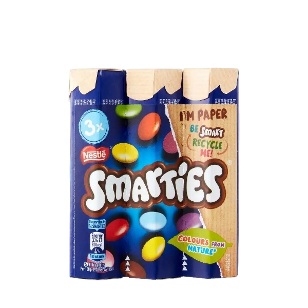 NESTLE SMARTIES CONFETTI CHOCOLATE MULTIPACK X3 114 GR (16 in a box)