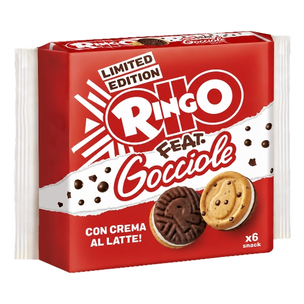 PAVESI RINGO BISCOTTI FEAT. GOCCIOLE MULTIPACK X6 165 GR (9 in a box) LIMITED EDITION