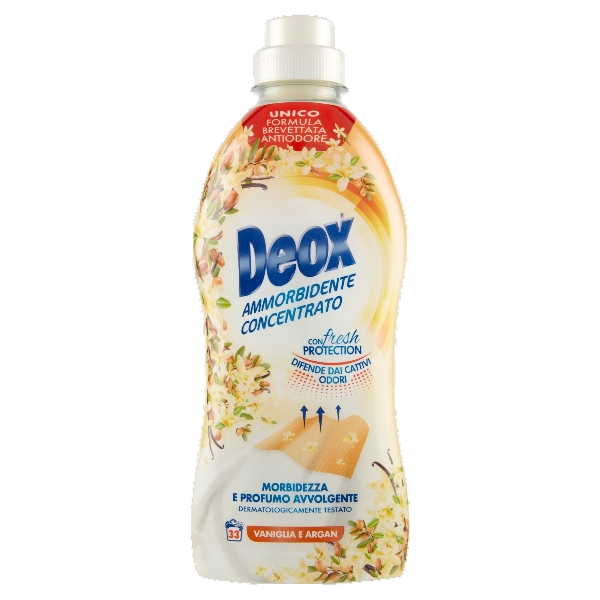 DEOX SOFTENER CONCENTRATED VANIGLIA E ARGAN 33 WASHES 660 ML (8 in a box)