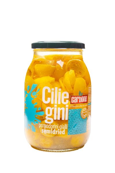 CARBONE TOMATOES YELLOW CHERRY SEMIDRIED 950 GR (6 in a box)