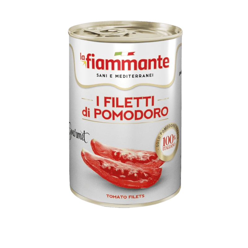 LA FIAMMANTE FILETTI DI POMODORO TIN 400 GR (12 in a box)