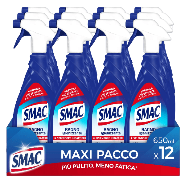 SMAC DEGREASER ANTISCALE BATHROOM SPRAY 650 ML (12 in a box)