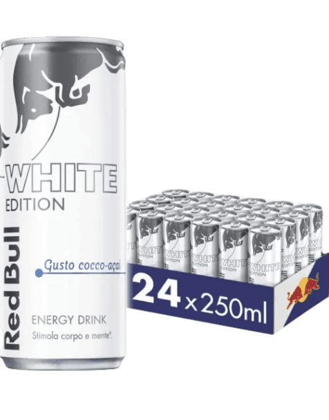 RED BULL WHITE COCONUT CANS 250 ML (24 in a box)