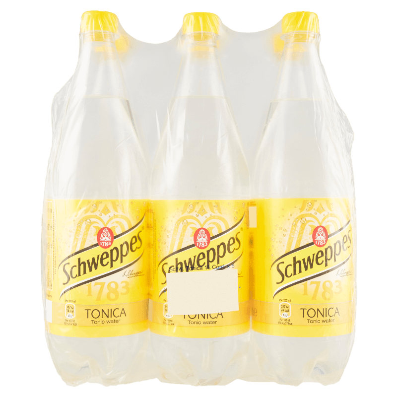 SCHWEPPES TONIC WATER PET 1 LT (6 IN A BOX)