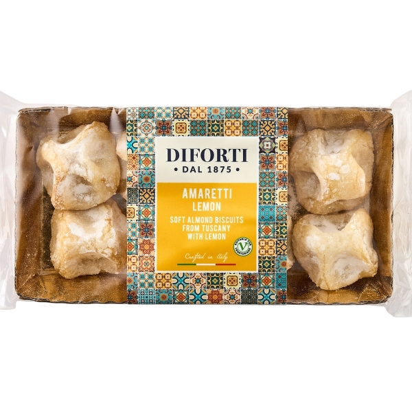 DIFORTI BISCUITS AMARETTI LEMON 180 GR (6 in a box)