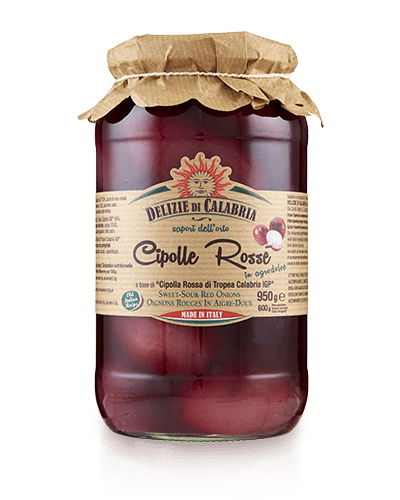 DELIZIE CALABRIA RED ONION FROM TROPEA IGP SWEET AND SOUR 530 GR (12 in a box)