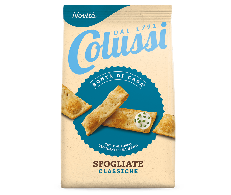 COLUSSI CRACKERS SFOGLIATE CLASSIC 170 GR (10 in a box)