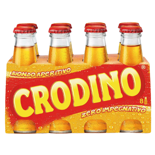 CRODINO APERITIF BIONDO GLASS 10 CL X8 (6 in a box)