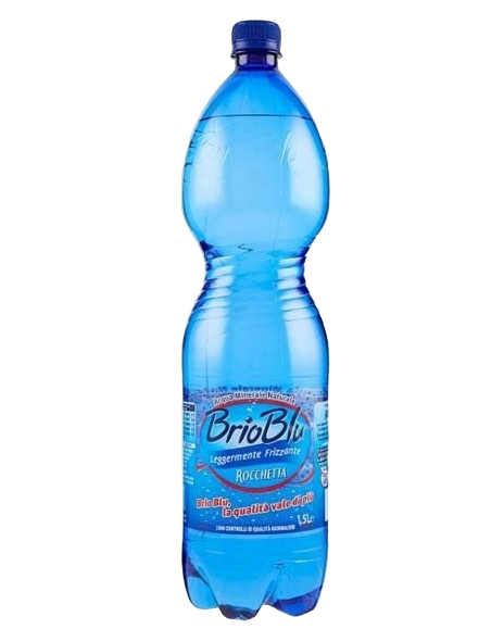 ROCCHETTA BRIOBLU' CARBONATED WATER PET 1.5 LT (6 in a box)