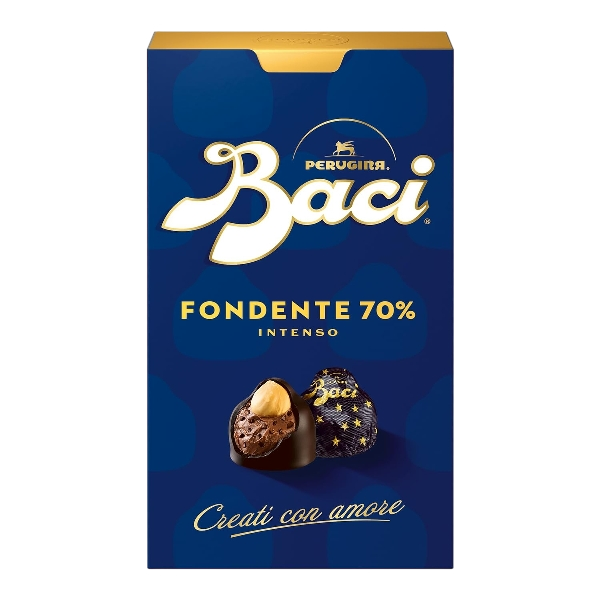 PERUGINA BACI BIJOU FONDENTE 70% 200 GR (10 in a box)