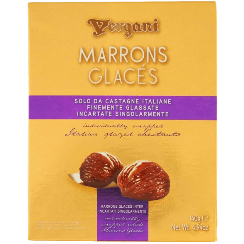 VERGANI MARRON GLACES WHOLE 140 GR (24 in a box)