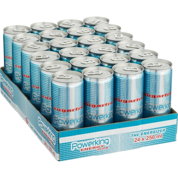 POWERKING ENERGY DRINK ZERO CANS 250 ML (24 in a box)