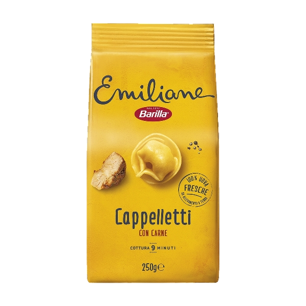 BARILLA EMILIANE STUFFED PASTA CAPPELLETTI WITH MEAT 250 GR (10 in a box)