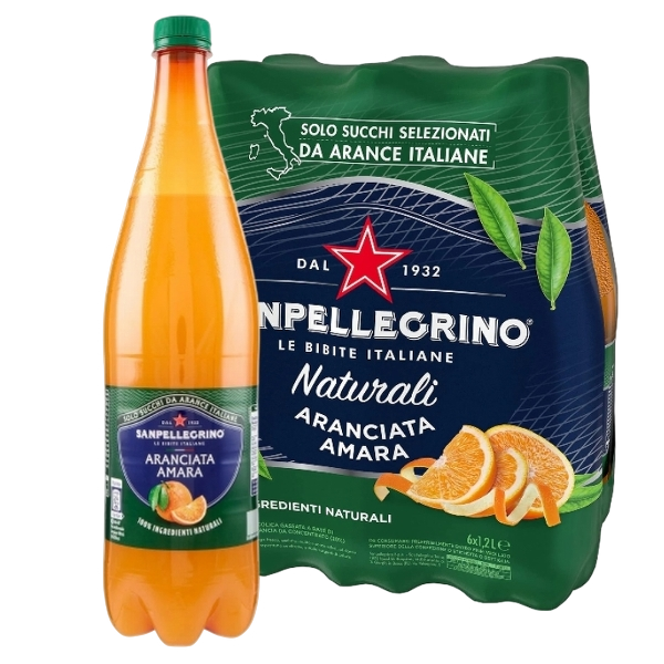 SAN PELLEGRINO ARANCIATA AMARA PET 1.2 LT (6 in a box)