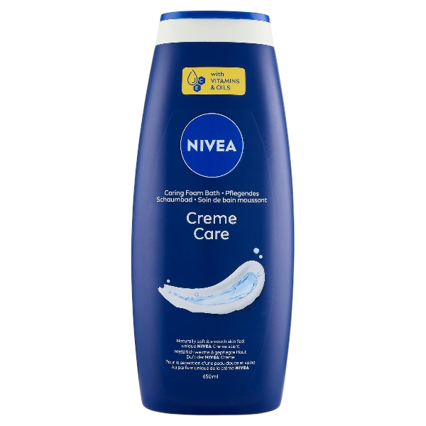 NIVEA SHOWER BATH CREME CARE 650 ML (12 in a box)