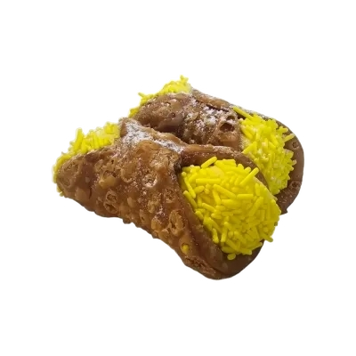 DESSERT CANNOLI SICILIANI MEDIUM FILLED LEMON CREAM TRAY 2 KG (1 in a box)