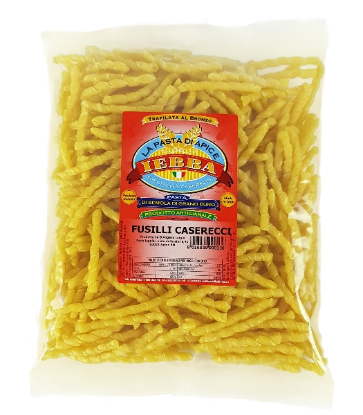 IEBBA FRESH PASTA FUSILLI CASERECCI 500 GR (12 in a box)