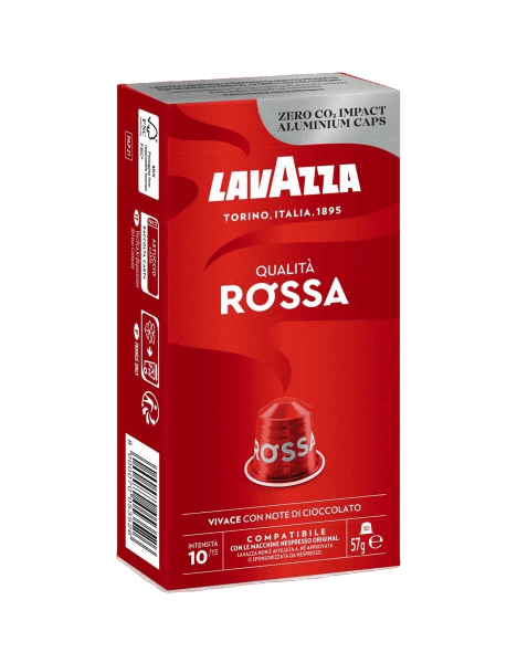 LAVAZZA COFFEE CAPSULES NESPRESSO QUALITA' ROSSA X10 57 GR (10 in a box)