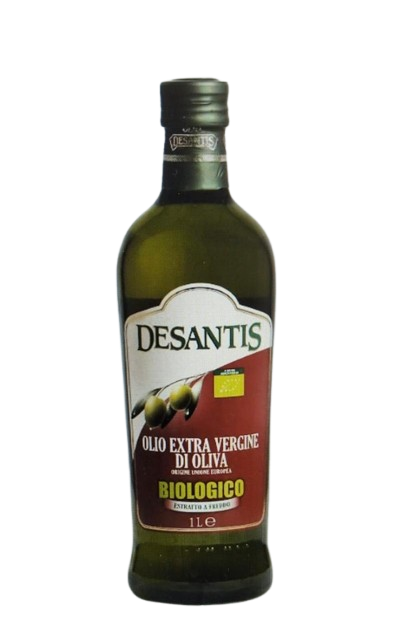DESANTIS ORGANIC EXTRA VIRGIN OLIVE OIL 1 LT (12 IN A BOX)