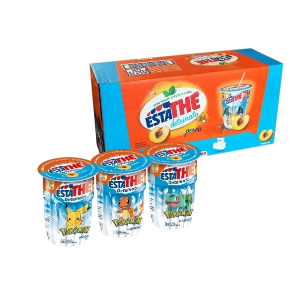 ESTATHE' TEA DETEINATED PEACH CUP 200 ML X3 (24 IN A BOX)