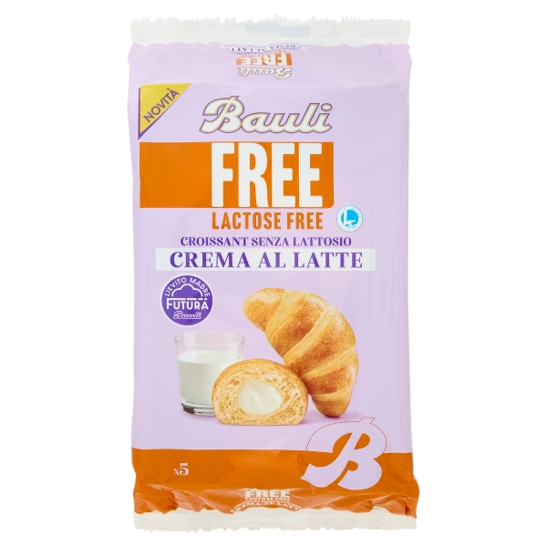 BAULI CROISSANT MILK CREAM LACTOSE FREE X5 225 GR (12 in a box)