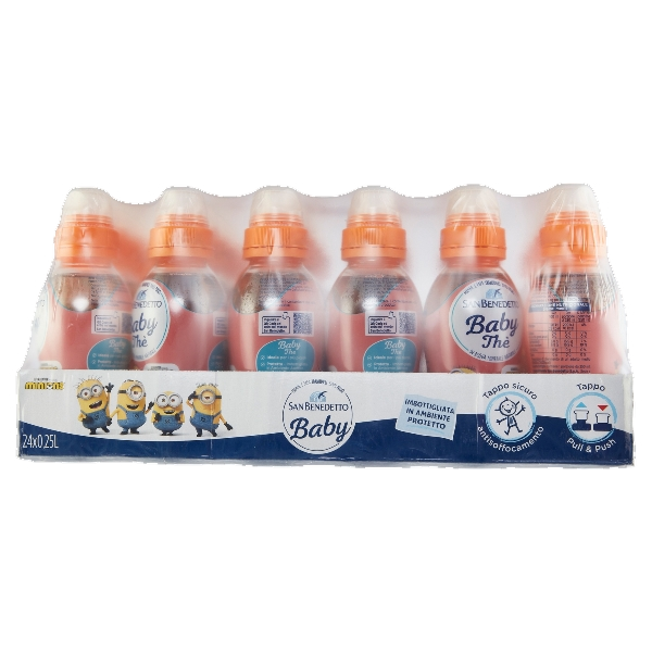 SAN BENEDETTO BABY TEA DETEINATED PEACH PET 250 ML (24 in a box)
