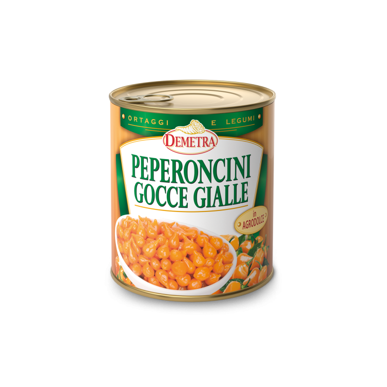 DEMETRA PEPPER YELLOW DROPS SWEET AND SOUR TIN 790 GR (6 in a box)