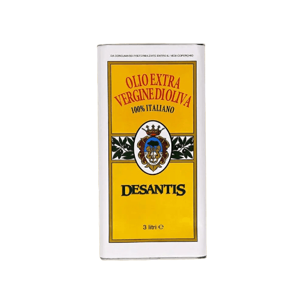 DESANTIS EXTRA VIRGIN OLIVE OIL 100% ITALIANO 3 LT (4 in a box)