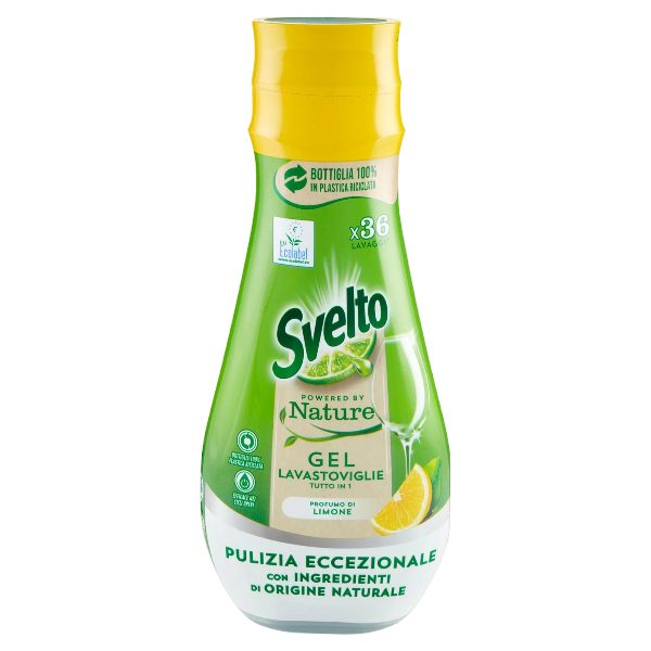 SVELTO DISHWASHER GEL LEMON 640 ML (6 in a box)