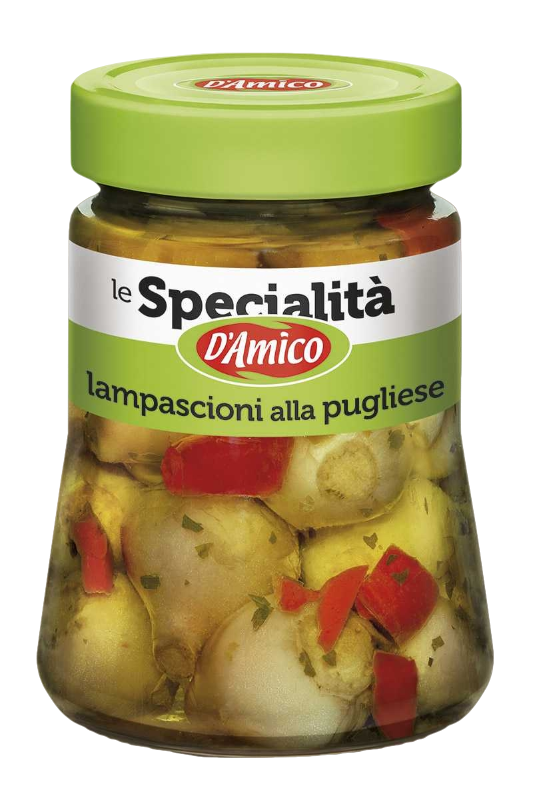 D'AMICO WILD ONIONS LAMPASCIONI PUGLIESE IN OIL 280 GR (8 in a box)