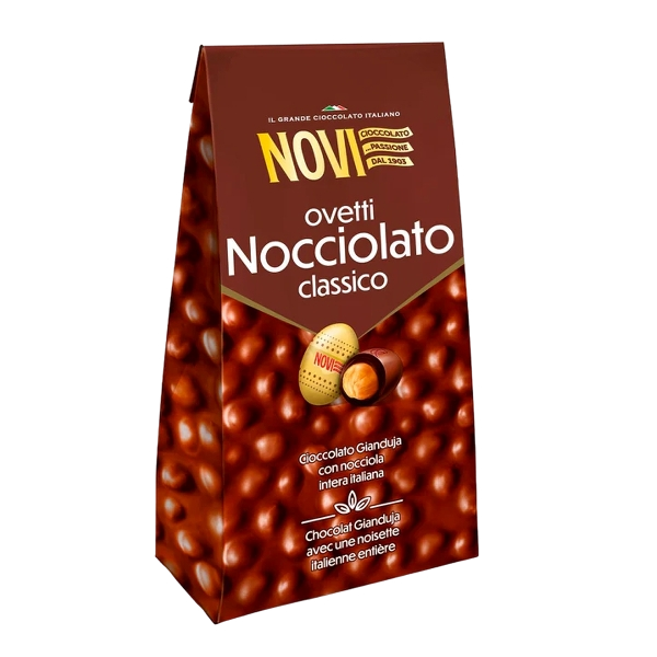 NOVI NOCCIOLATO PRALINES OVETTI NOCCIOLATO CLASSICO 160 GR (10 in a box)