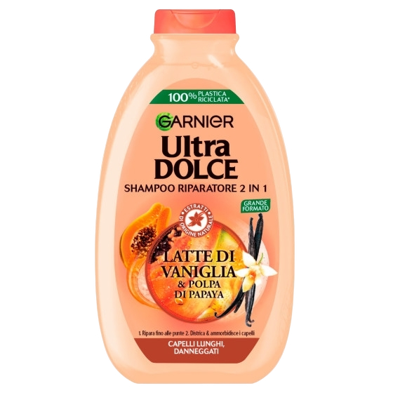 GARNIER ULTRA DOLCE SHAMPOO REPAIR 2IN1 LONG DAMAGED HAIR 250 ML (6 in a box)