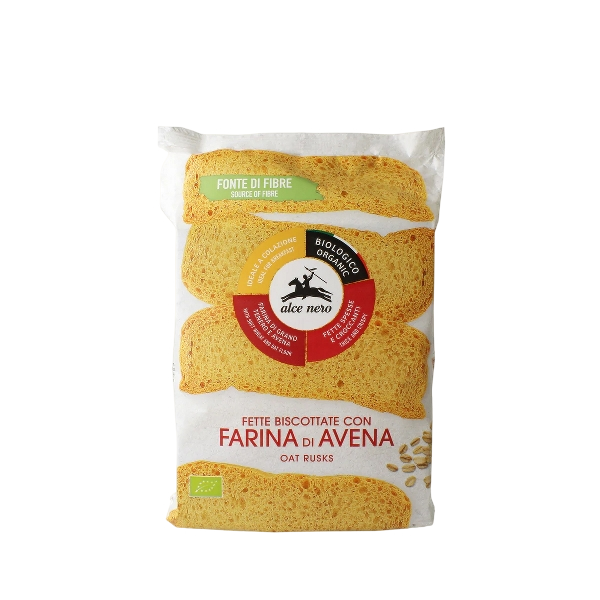 ALCENERO BAKERY RUSKS OAT FETTE BISCOTTATE AVENA 120 GR (9 in a box)