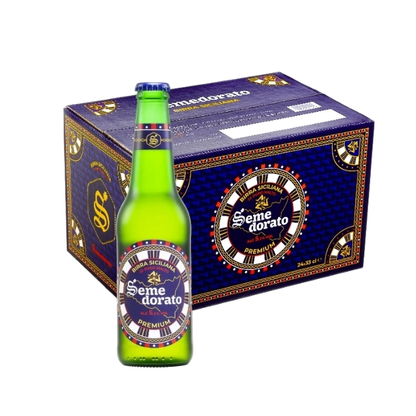 SEMEDORATO BEER LAGER PREMIUM 33 CL 5% (24 in a box)