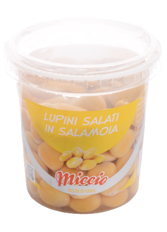 MICCIO LUPINS SALTED IN BRINE 200 GR (12 in a box)