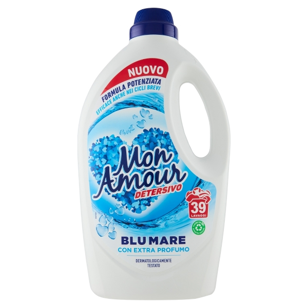 MON AMOUR LAUNDRY DETERGENT BLU MARE 39 WASHES 1.59 LT (6 in a box)