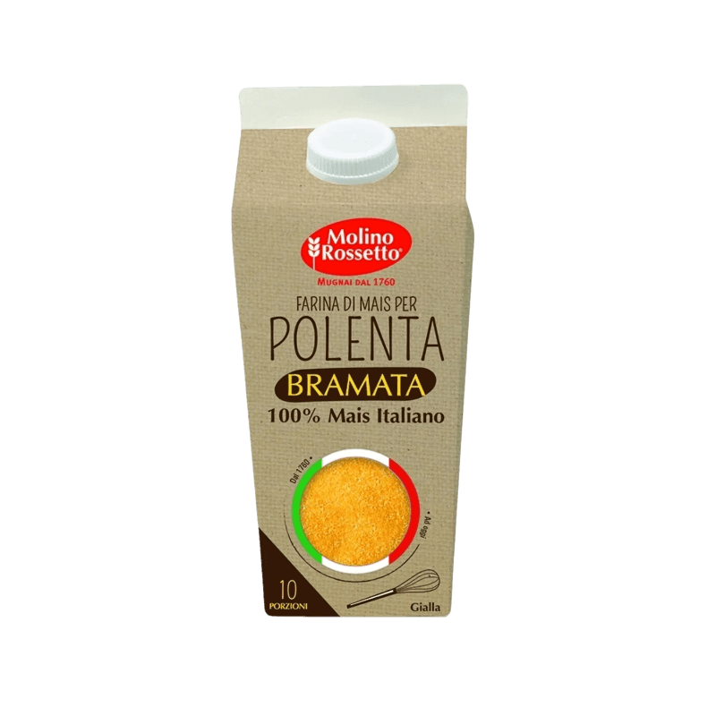 MOLINO ROSSETTO FLOURS CORN POLENTA BRAMATA BRICK 750 GR (6 in a box)