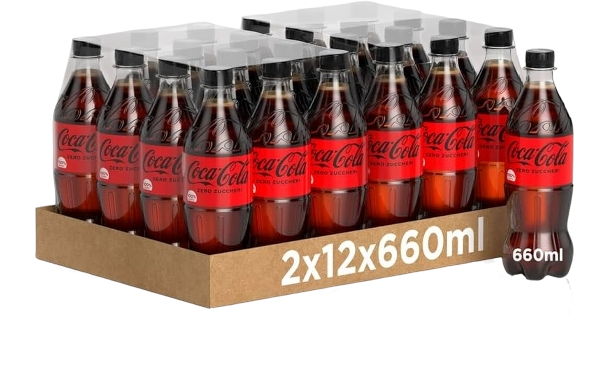 COCA COLA ZERO SUGAR PET 660 ML (24 in a box)