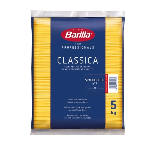 BARILLA PASTA DI SEMOLA SPAGHETTONI N.7 5 KG (3 in a box)